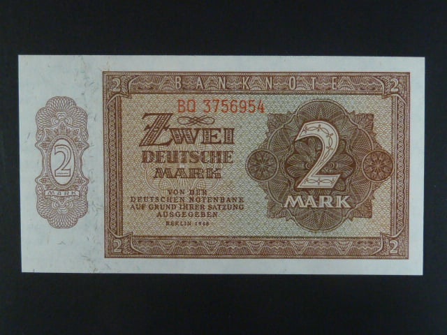 DDR - 2 DM 1948 série BQ, Ro. 341e, Grab. DDR-3b
