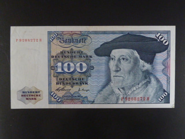 Bundesrepublik, 100 Deutsche Mark 2.1.1960 série P/H, Ros. 266b