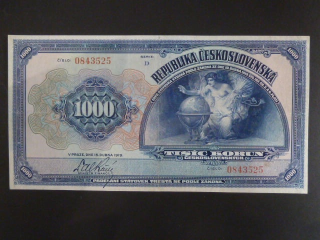 1000 Kč 15.4.1919 série D