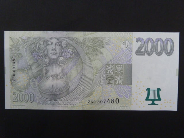 2000 Kč 2007 série Z 50