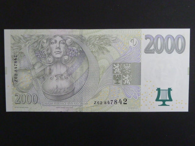 2000 Kč 2007 série Z 62