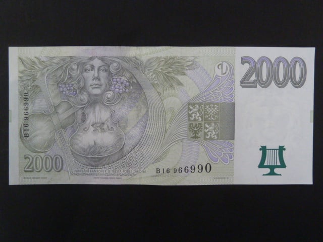 2000 Kč 1999 série B 16