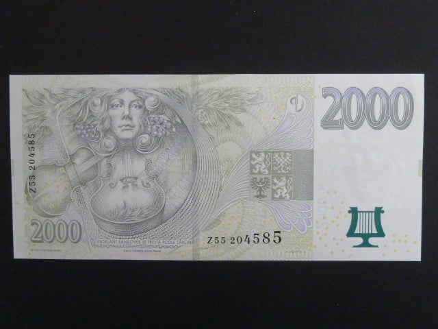 2000 Kč 2007 série Z 55