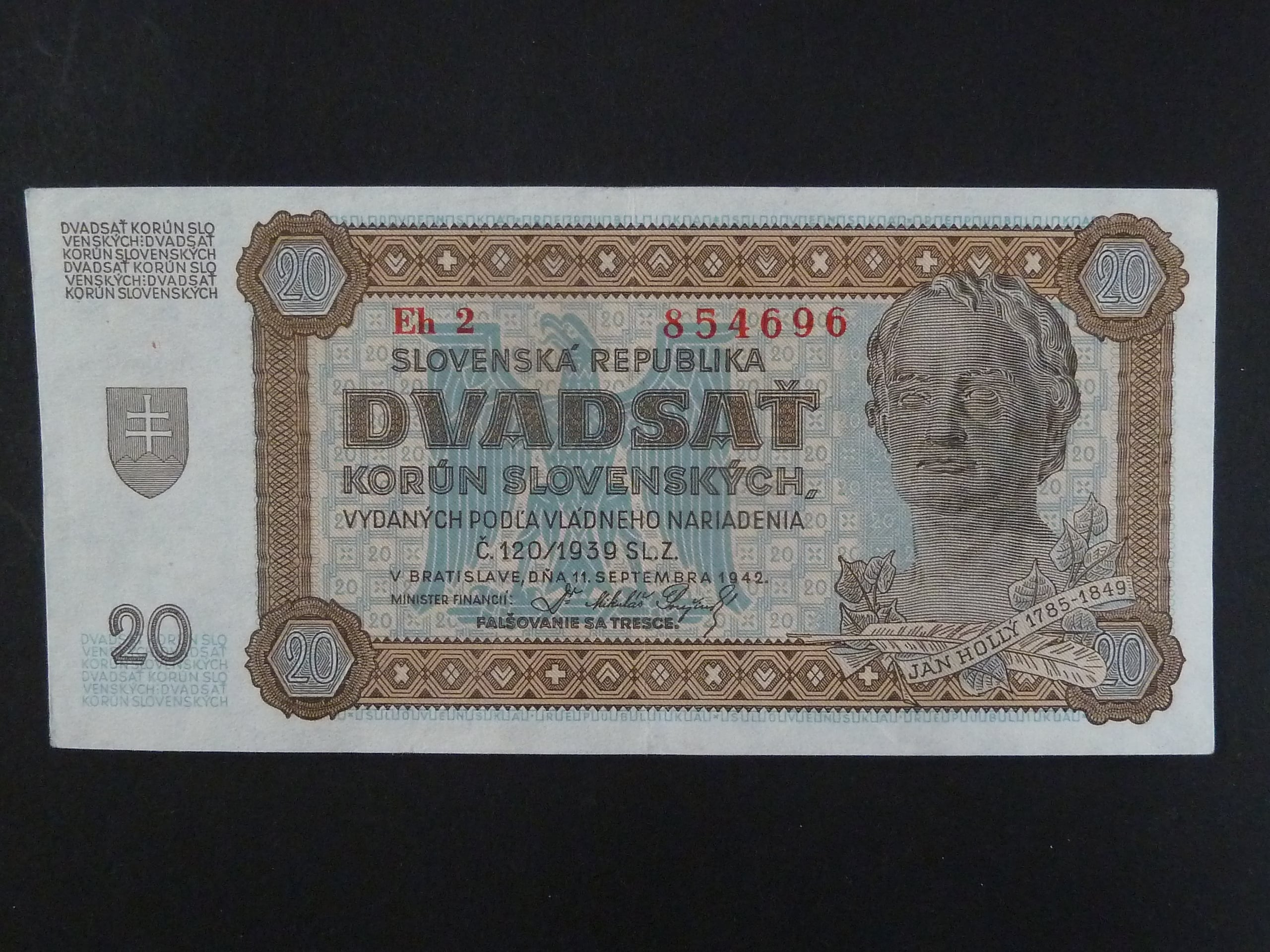 20 Ks 11.9.1942 série Eh 2
