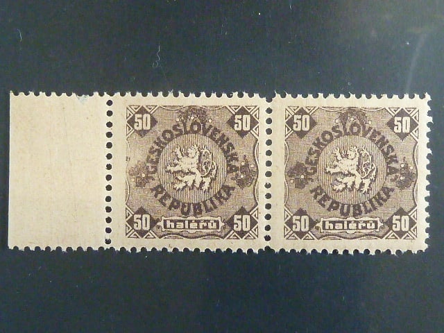 50 h kolek 1919 ve 2-pásce s lepem
