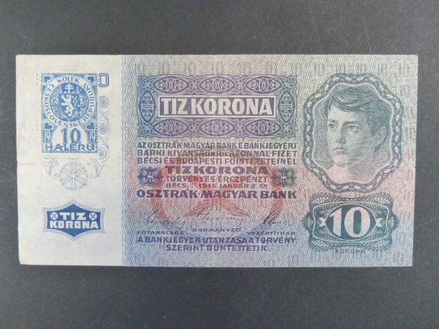 10 K 2.1.1915, kolkovaná - zoubkovaný kolek