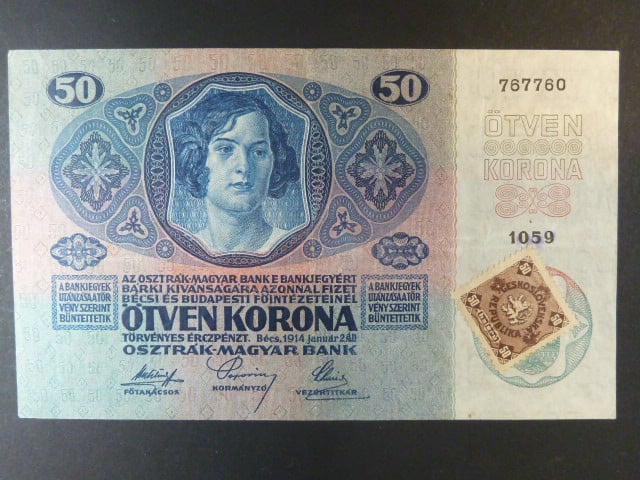 50 K 2.1.1914 , kolkovaná
