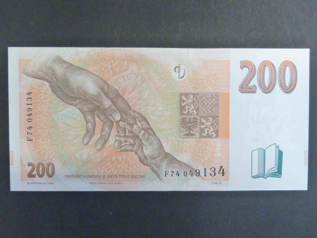 200 Kč 1998 série F 74