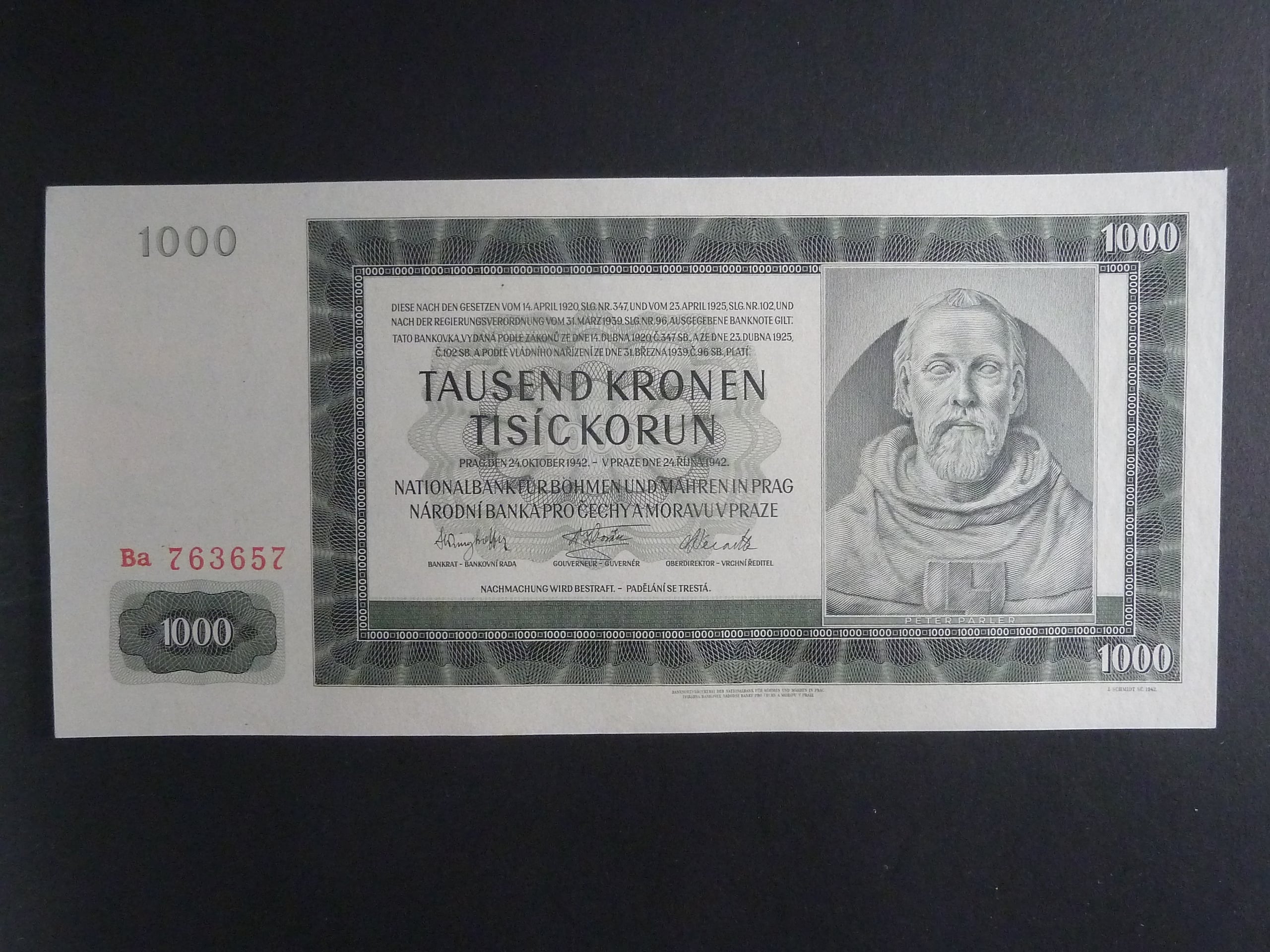 1000 K 24.10.1942 série Ba, II. vydání