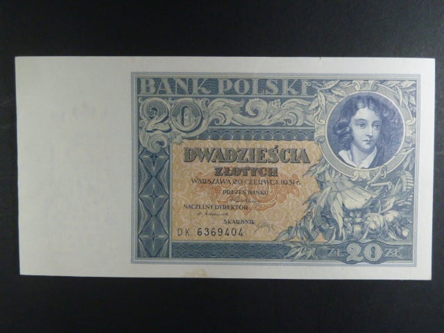 Polsko, 20 Zl 1931 série DK., Ba. PL6c