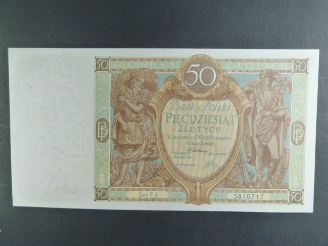 Polsko, 50 Zl 1929 série EJ.