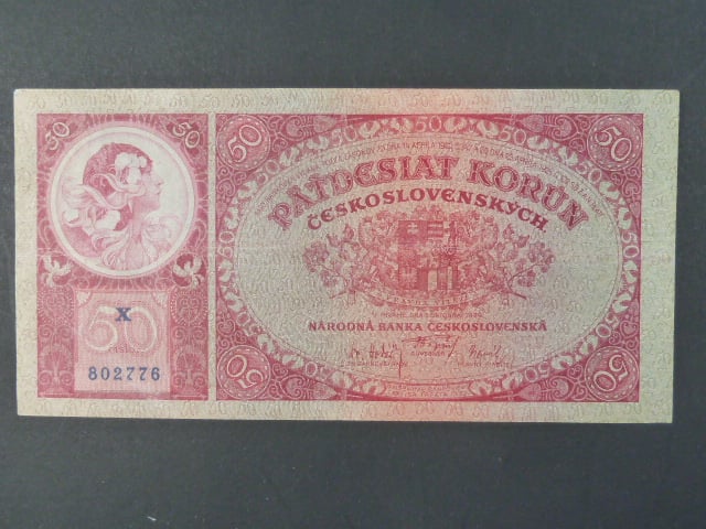 50 Kč 1.10.1929, serie X
