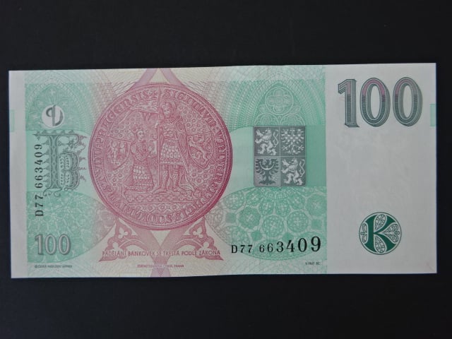 100 Kč 1997 série D 77