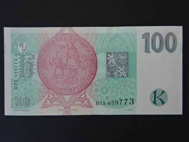 100 Kč 1997 série D 75