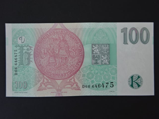 100 Kč 1997 série D 66