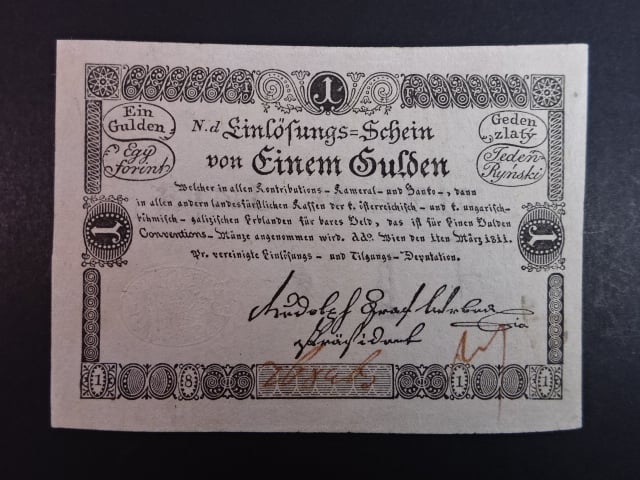 1 Gulden 1.3.1811 série Nd
