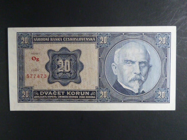 20 Kč 1.10.1926 série Og
