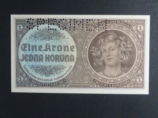 1 K 1940, série D 036, 1x perf. SPECIMEN