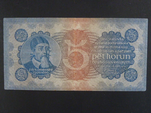 5 Kč 28.9.1921, série 6
