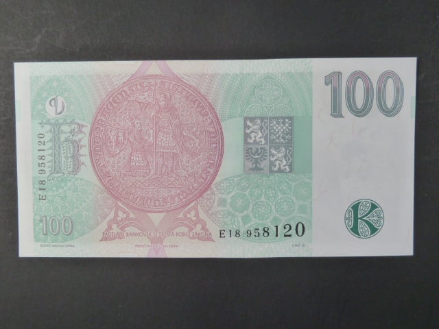 100 Kč 1997 s. E 18