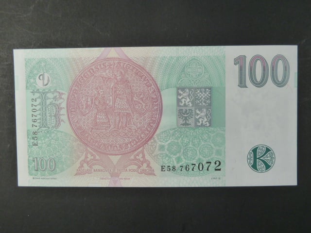 100 Kč 1997 série E 58