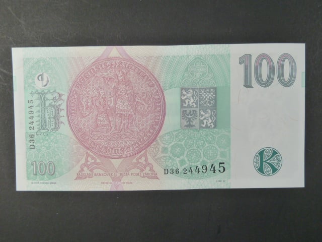 100 Kč 1997 série D 36