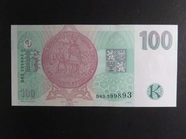 100 Kč 1997 série D 63