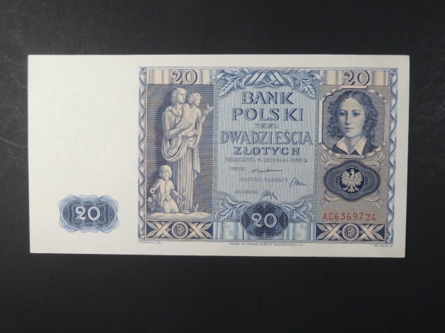 Polsko, 20 Zl 1936 série AC, Ba. PL 7
