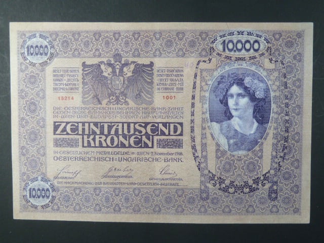 10 000 K 2.11.1918 série 1001