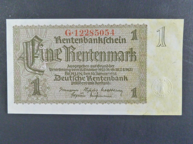 Německo, 1 Rtm 1937 série G, 8-mi místný firemní číslovač, Ba. D11c