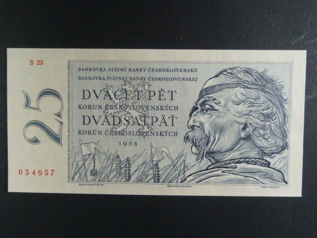 25 Kčs 1958 s. S 23