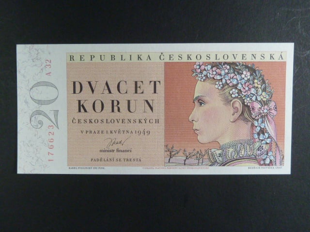 20 Kčs 1949 série A 32