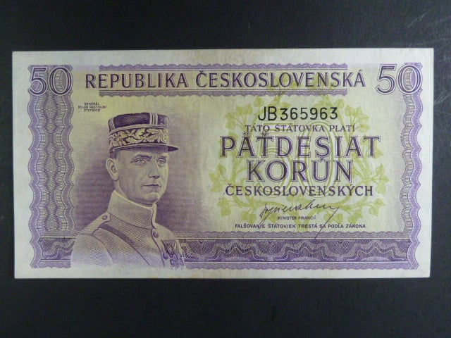 50 Kčs 1945 série JB