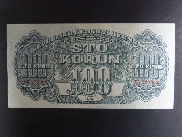 100 K 1944 série KB,  číslovač 8, Ba. 59b