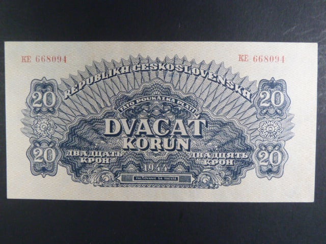 20 K 1944 série KE, číslovač 8