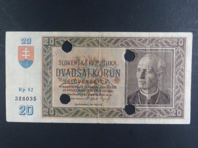 20 Ks 1939 série Rp 82 4x skart. otvory