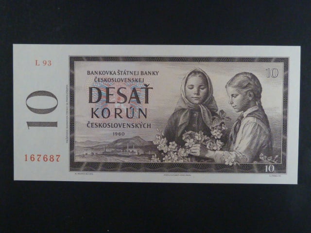10 Kčs 1960 s. L 93