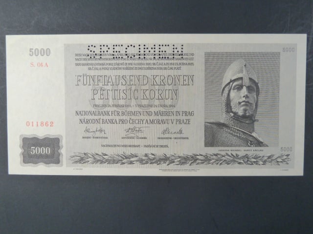 5000 K 1944 série 04 A, perf. SPECIMEN