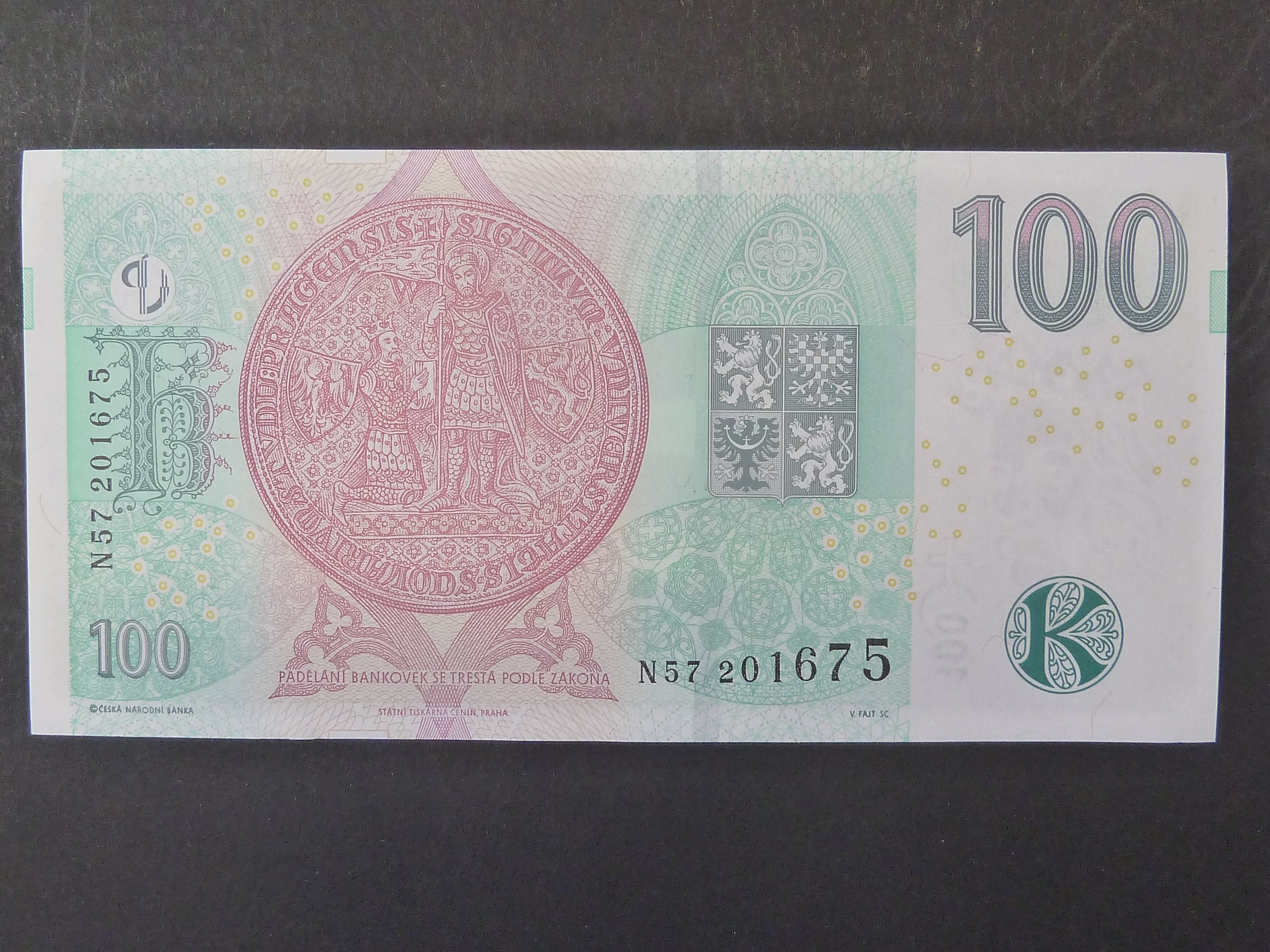 100 Kč 2018 s. N 57