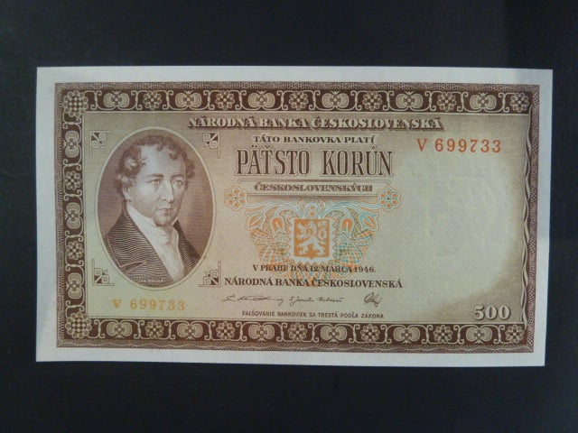 500 Kčs 12.3.1946 série V