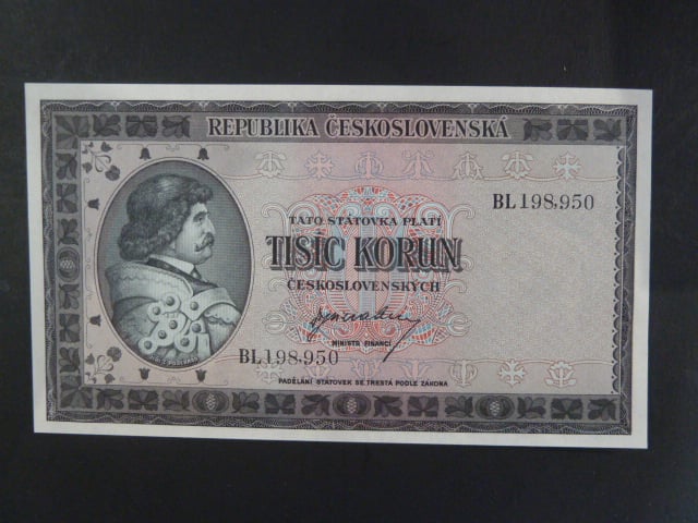 1000 Kčs 1945 série BL