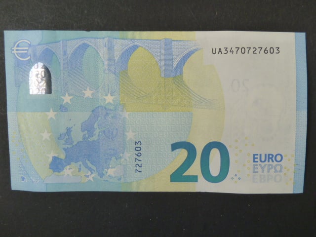 20 Euro 2015 s.UA, Francie, podpis Mario Draghi, U019