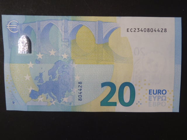20 Euro 2015 s.EC, Slovensko, podpis Mario Draghi, E005