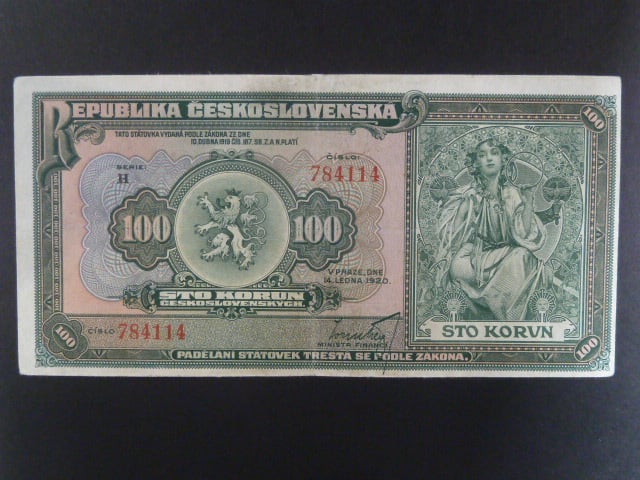100 Kč 1920 série H