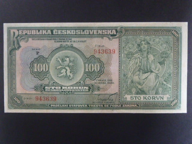 100 Kč 1920 série P