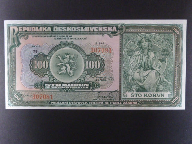 100 Kč 1920 série M
