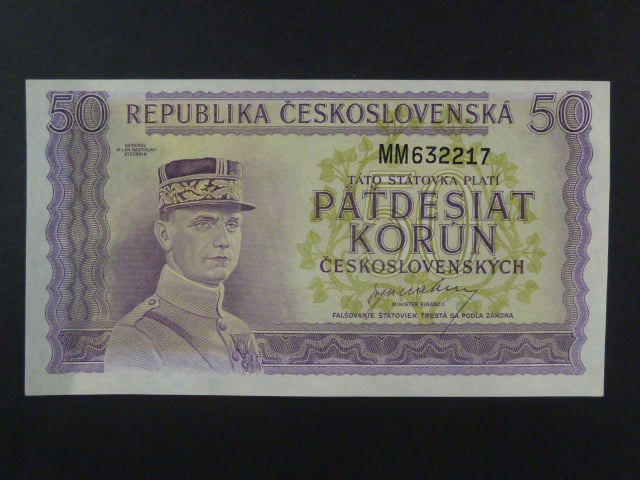 50 Kčs 1945 série MM