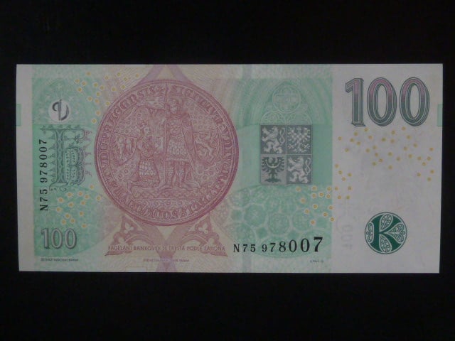 100 Kč 2018 série N 75