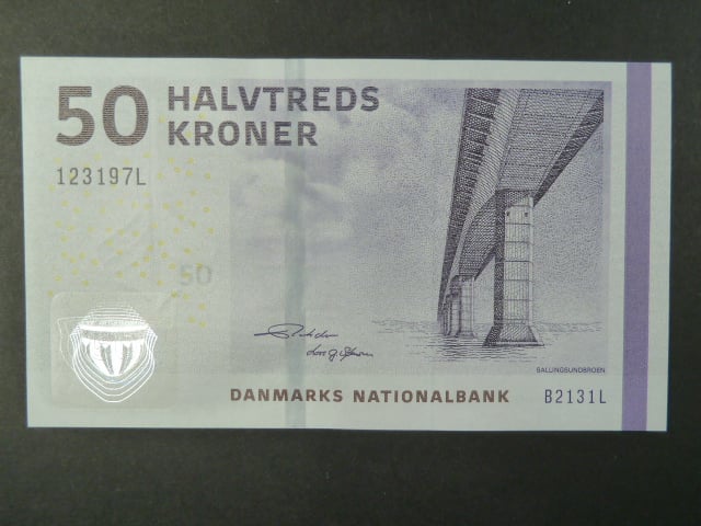 50 Kroner 2013, podpis "Lars Gerrild Sorensen"/"Lars Rhode", BNB. B935d