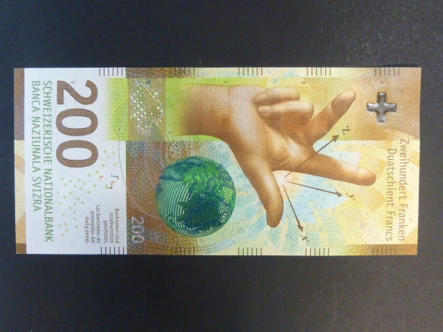 200 Franken 2016, podpis "Jean Studer"/"Fritz Zubrügg", BNB B359a